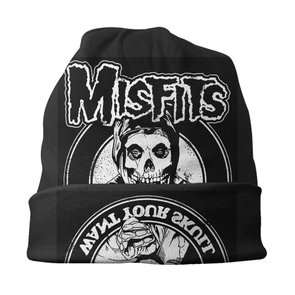 Misfits Horror Punk Rock Knit Beanie – Unisex Winter Skull Cap for Men & Women - Premium beanie from dsers - Just $19.99! Shop now at Lizard Vigilante