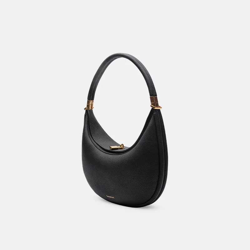 Matsuyue Crescent Designer Handbag – High-Fashion Split Leather Shoulder Bag with 4 Carrying Styles - Premium handbags from Lizard Vigilante - Just $58.88! Shop now at Lizard Vigilante