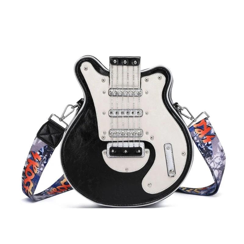 Crossbody Bag Shoulder Bags Creative Guitar Zipper Bag - Lizard Vigilante