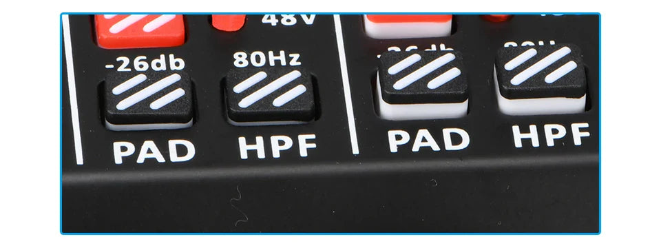 99 DSP Effects Mixing Console Podcast Mini 4/6 Channels Sound Audio Mixer Individual 48V Bluetooth USB PC Play Record AM-AX4/6