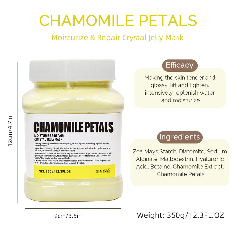 350g Jelly Mask Powder Rose Lavender Crystal Mask Collagen Face Mask Skin Moisturizing Powder Mask Facial Mask DIY Skin Care