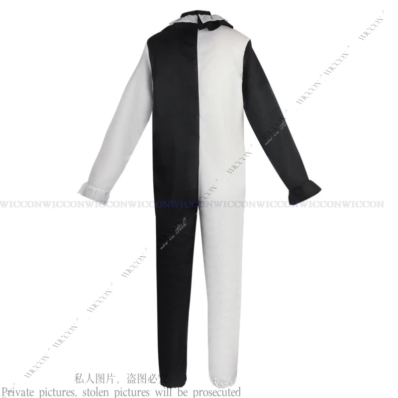 Clown Cosplay Costume Art The Clown Jumpsuit Halloween Costumes for Men Women Art Black White Joker Role Play Party Gift Dress - Premium  from Lizard Vigilante - Just $43.99! Shop now at Lizard Vigilante