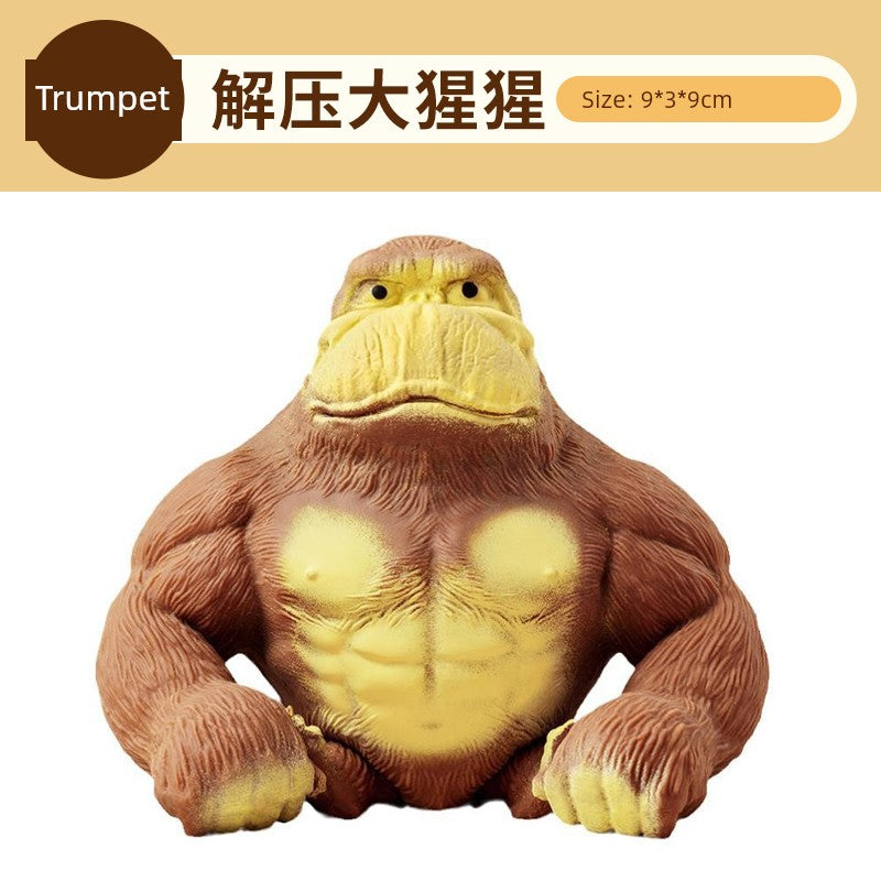 Internet Celebrity Funny Gorilla Stress Relief Vent Toy – Durable Plastic Design for Kids and Adults, Ages 3+ - Premium toy from Lizard Vigilante - Just $11.99! Shop now at Lizard Vigilante