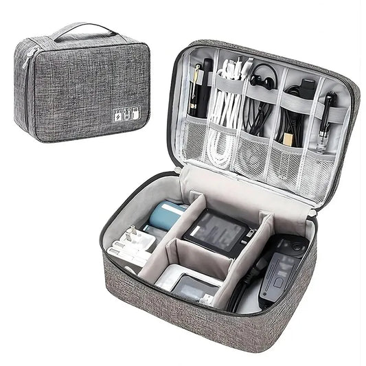 Waterproof Cable Storage Bag USB Data Line Charger Digital Electronic Organizer Portable Plug Storage Bag Travel Cable Organizer - Premium storage bag from Lizard Vigilante - Just $8.99! Shop now at Lizard Vigilante