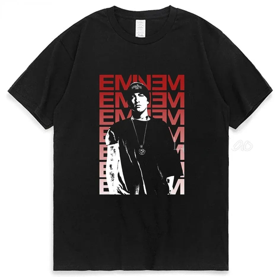 Eminem 2024 Streetwear Revolution Tee – Hip Hop Inspired Casual T-Shirt for Men, Women & Kids – Summer Edition - Premium tee from Lizard Vigilante - Just $23.88! Shop now at Lizard Vigilante