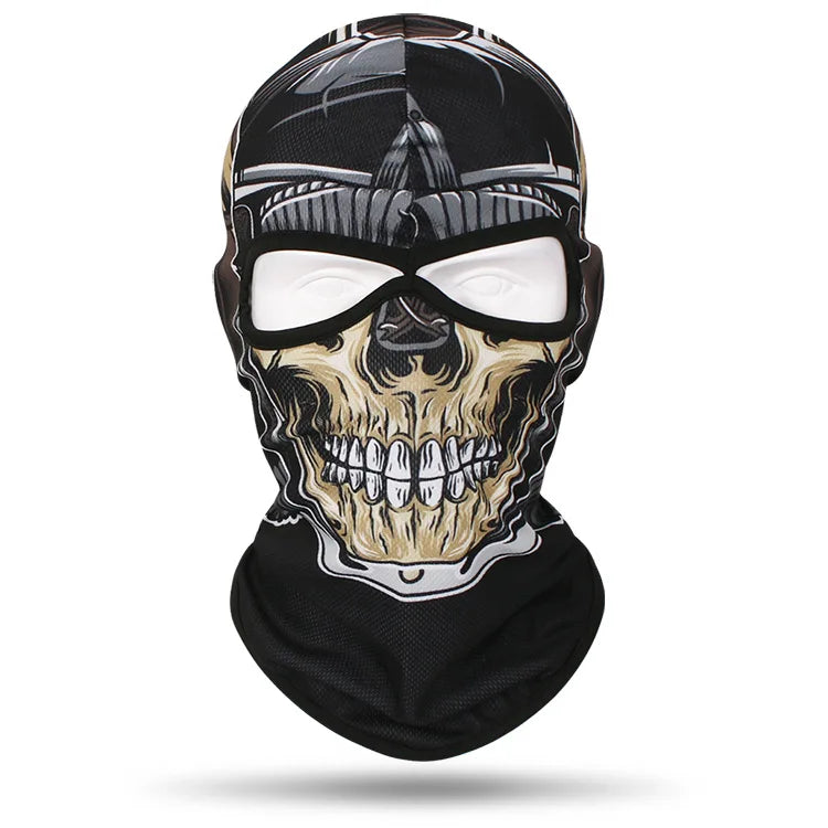 Skull Bandana Balaclava for Men & Women – Halloween Windproof Sports Scarf, Full Face Cover for Riding, Skiing, Fishing, Hiking, and More - Premium T-Shirt from Lizard Vigilante - Just $19.99! Shop now at Lizard Vigilante