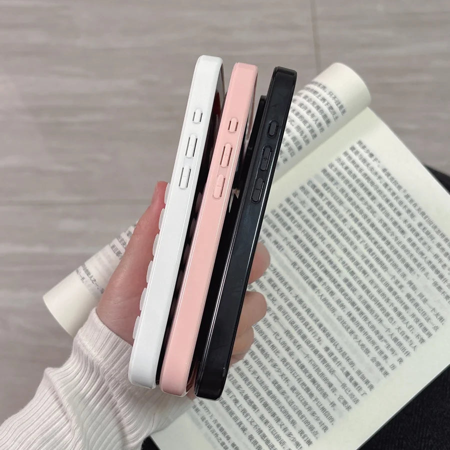 3D Suction Cup Shockproof Airbag Phone Case For iPhone 16 15 14 13 12 11 XR X XS 7 8 Plus Transparent Candy Cover