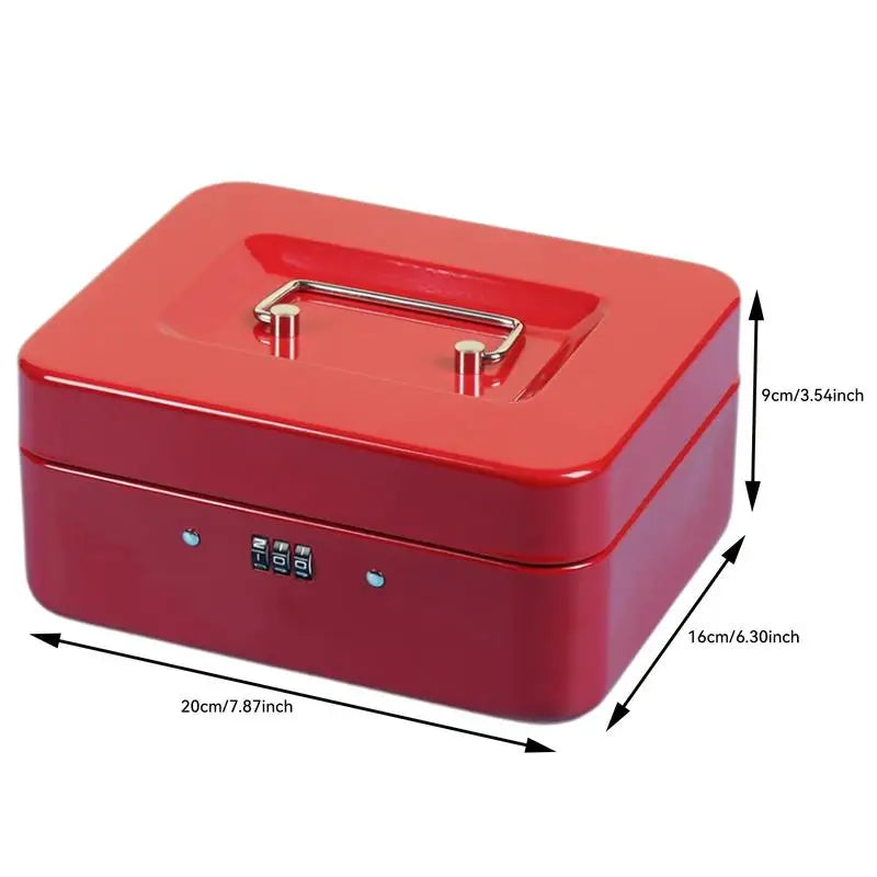 Portable Safe Box Portable Lock Box Portable Money Cash Deposit Box With Security Code For Travel Store Keys Cards Jewelry - Premium  from Lizard Vigilante - Just $23.99! Shop now at Lizard Vigilante