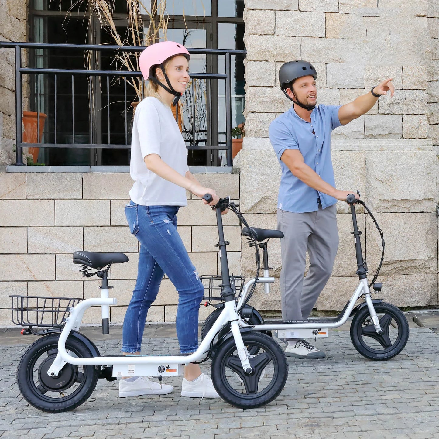 Peak 560W Electric Scooter with Seat 14" Tire, 30 Miles Ranges 20MPH Max Speed, Foldable Electric Scooter for Adults 300 LBS - Premium  from Lizard Vigilante - Just $934.99! Shop now at Lizard Vigilante