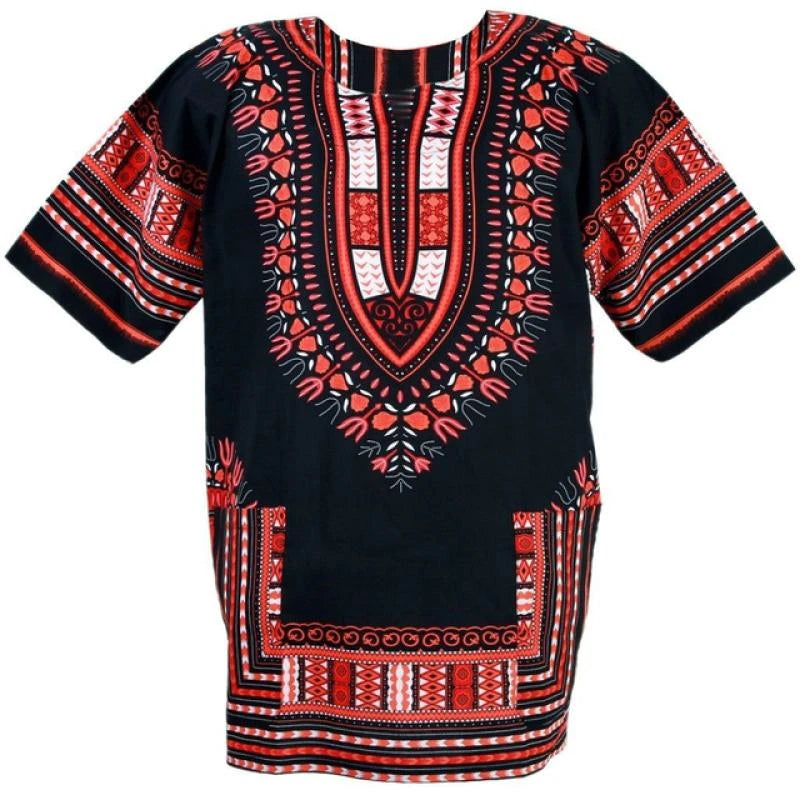 Men's 3D Printed Dashiki Short Sleeved T-shirt Comfortable Oversize Top Men Clothing Streetwear Tees - Premium shirt from Lizard Vigilante - Just $22.99! Shop now at Lizard Vigilante