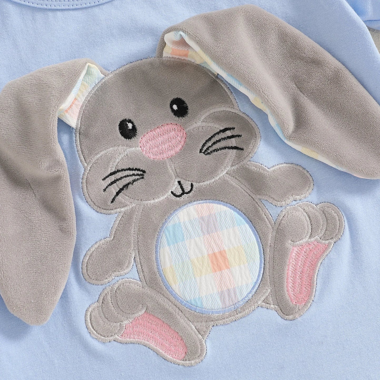 ma&baby 6M-4Y Easter Toddler Kid Baby Boys Clothes Sets Summer Outfits Bunny Short Sleeves T-Shirt  Plaid Shorts