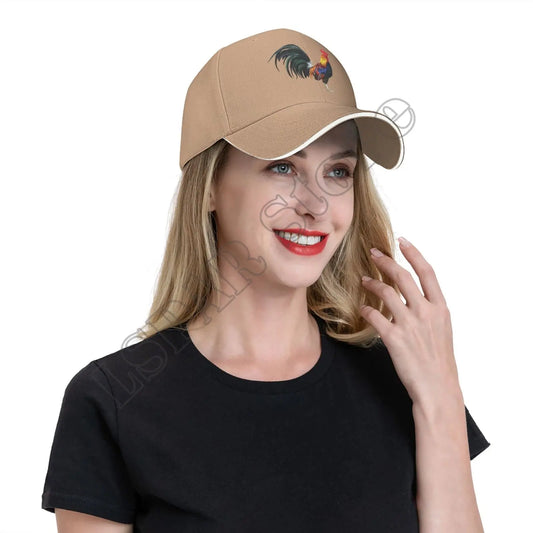 Rooster Chicken Peaked Baseball Cap Hat Baseball Sun Hat Sandwich Cap - Premium  from Lizard Vigilante - Just $18.99! Shop now at Lizard Vigilante