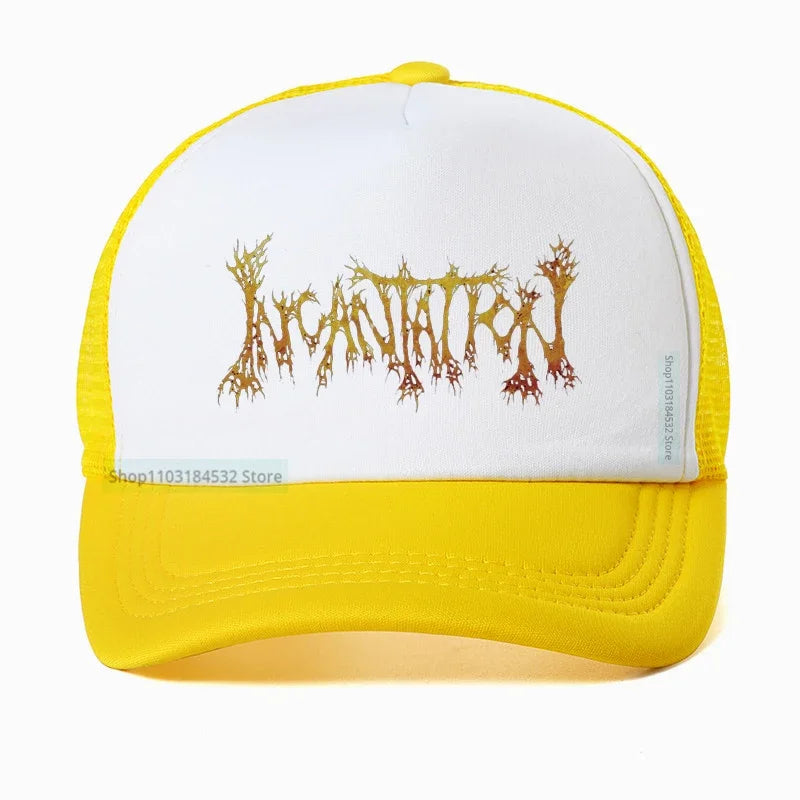 Incantation Death Metal Immolation Mayhem Watain Blood Baseball Cap - Unisex Metal Band Snapback Hat, Adjustable Rock Hat for Men & Women - Premium Hats from Lizard Vigilante - Just $23.88! Shop now at Lizard Vigilante