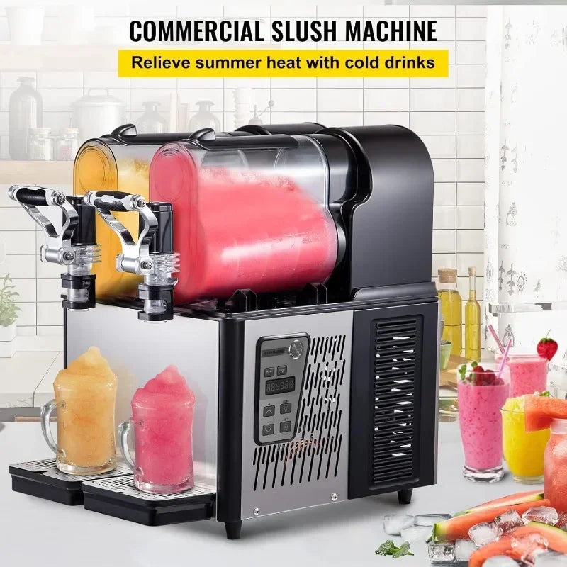 VEVOR Dual-Tank Slushy Spectacle – 6L Frozen Drink Machine with 370W Turbo-Chill Power for Commercial and Home Use - Premium slushie machine from Lizard Vigilante - Just $1001.08! Shop now at Lizard Vigilante