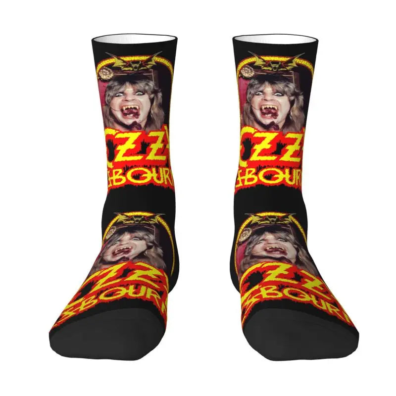 Ozzy Osbourne British Rock Heavy Metal 3D Printed Crew Socks - Premium socks from Lizard Vigilante - Just $18.88! Shop now at Lizard Vigilante