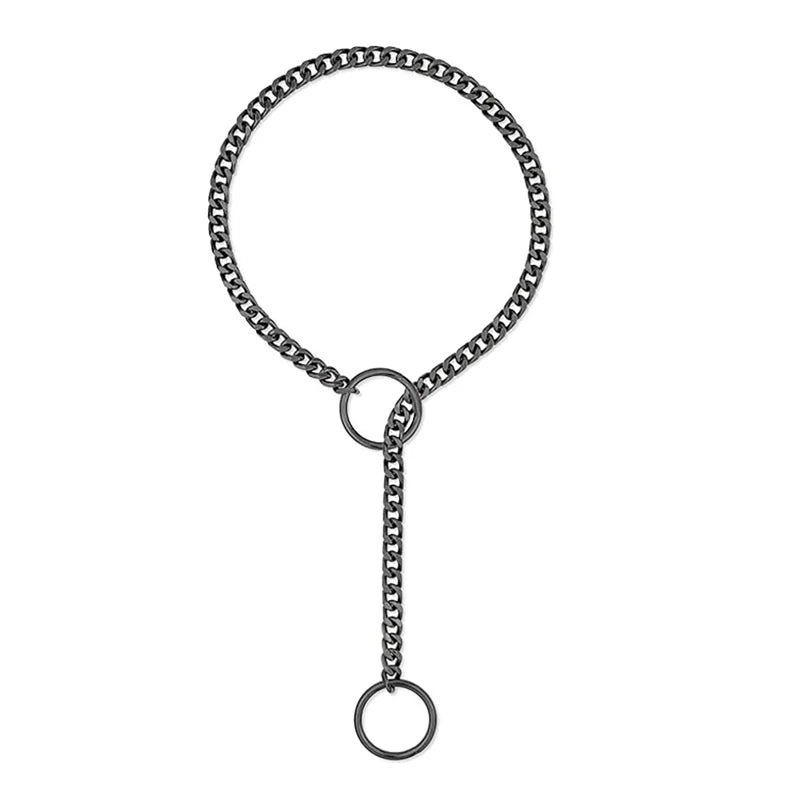 Heart O-Ring Slip Chain Women's Necklace Punk Rock Stainless Steel Cuban Long Necklace Jewelry Adjustable Lariat Y-Necklace Key - Premium Necklace from Lizard Vigilante - Just $19.99! Shop now at Lizard Vigilante