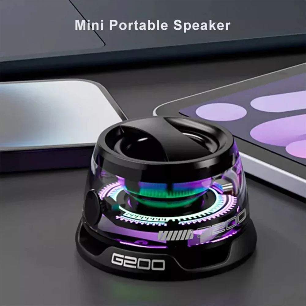 Multifunctional Bluetooth 5.3 Speaker Mini Speaker Portable Magnetic Speaker with RGB Color Light and Phone Holder for ios 2025