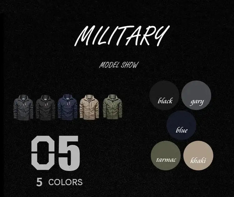 New Functional Waterproof Jacket Men's Autumn Casual Rainproof Detachable Cap Work Coat Hiking Mountain Windproof Windbreaker