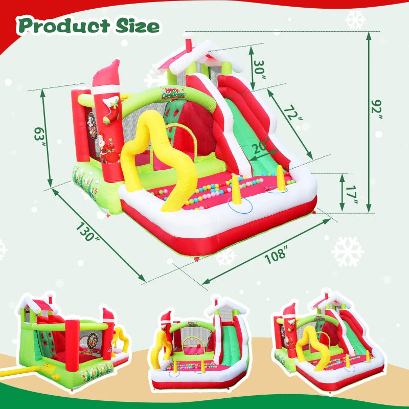 Inflatable Water Slide Trampoline Bouncing House – Outdoor Fun for Kids, 227 x 205 x 97 Inches - Premium playhouse from Lizard Vigilante - Just $294.99! Shop now at Lizard Vigilante