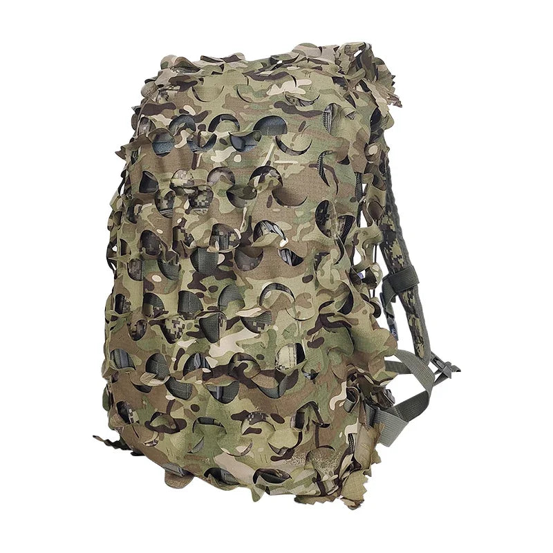 3D Camo Net Backpack Cover - Laser Cut Camouflage for 60L & 80L Packs - Premium backpack cover from Lizard Vigilante - Just $19.99! Shop now at Lizard Vigilante