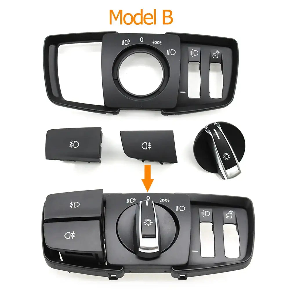 Dashboard Headlamp Headlight Switch Rotary Button Cover Panel Replacement For BMW 1 2 3 4 Series F20 F21 F22 F23 F30 F34 F32 F36