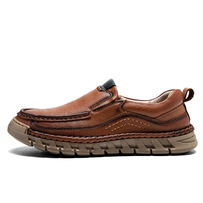 Retro Loafer Genuine Leather Shoes - Classic Comfort & Style for Every Occasion - Premium loafers from Lizard Vigilante - Just $51.08! Shop now at Lizard Vigilante