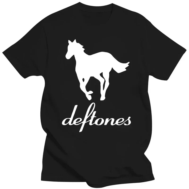 Horror Deftones Skull T-Shirt – Gothic Black Tee, Harajuku Streetwear, Japanese Vintage Casual Summer Tee for Men & Women - Premium t-shirt from Lizard Vigilante - Just $23.88! Shop now at Lizard Vigilante