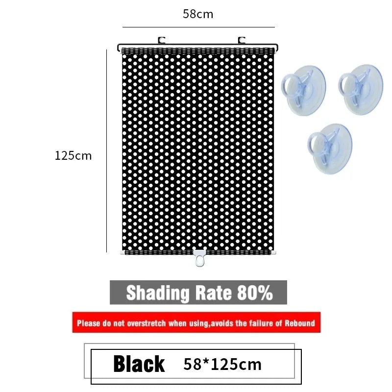 Universal Roller Blinds Suction Cup Sunshade Nail-free Blackout Curtain Car Bedroom Kitchen Office Window Sun-shading Curtains - Premium  from Lizard Vigilante - Just $5.99! Shop now at Lizard Vigilante