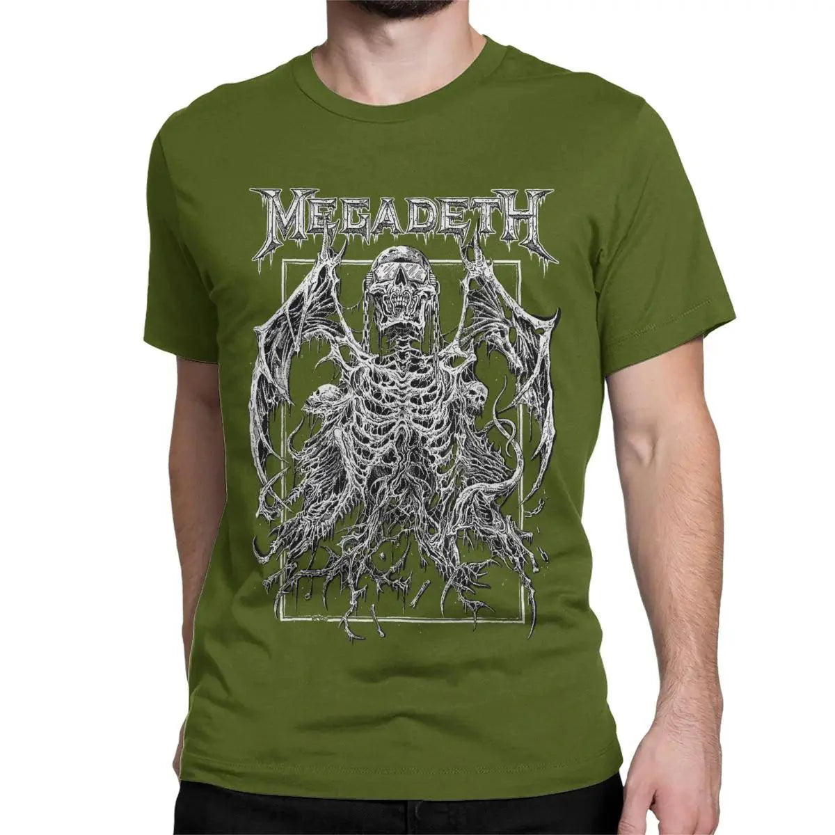 Pure Cotton Megadeth T-Shirt Short Sleeve O-Neck Tee - Premium t-shirt from Lizard Vigilante - Just $23.88! Shop now at Lizard Vigilante