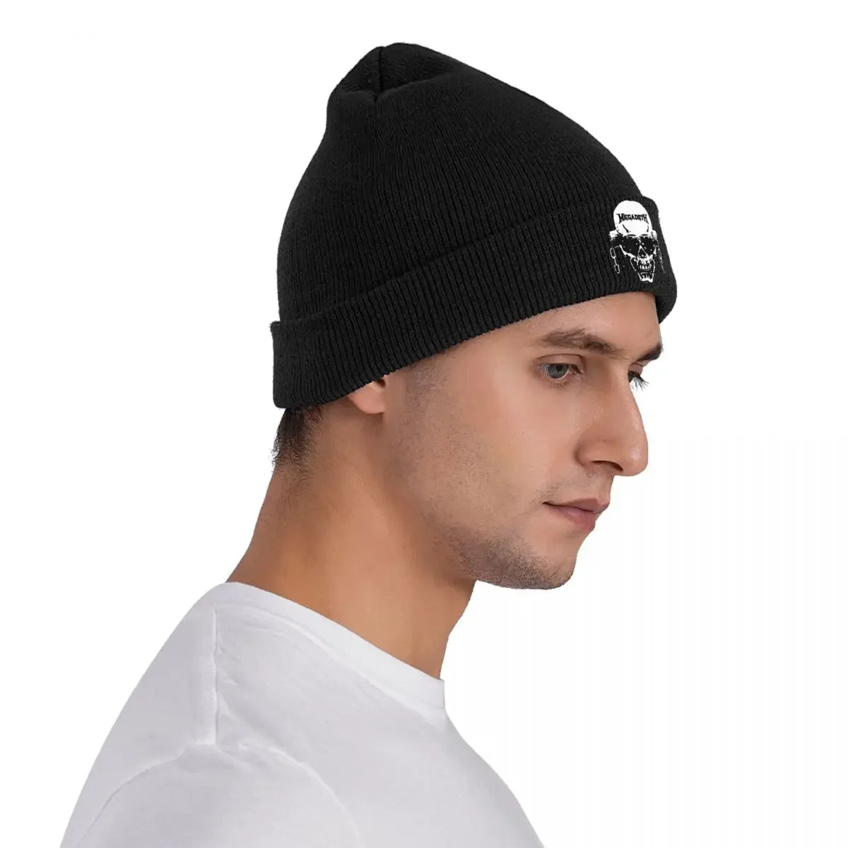 Megadeth Rock Metal Knit Beanie – Unisex Acrylic Winter Hat, Warm and Stylish Hip Hop Cap - Premium beanie from Lizard Vigilante - Just $22.88! Shop now at Lizard Vigilante