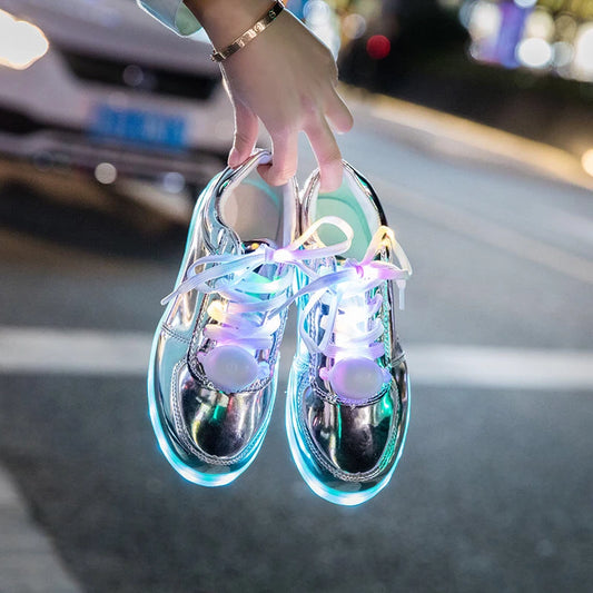 LED Light-Up Shoes | Fashionable and Fun Footwear - Premium footwear from Lizard Vigilante - Just $39.99! Shop now at Lizard Vigilante