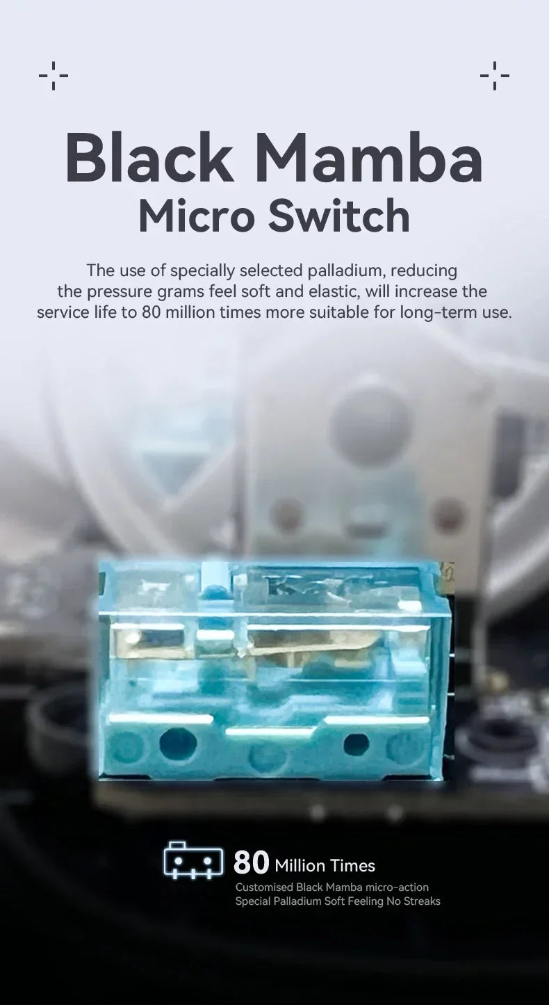 Attack Shark X3Pro Wireless  Gaming Mouse PixArt PAW3395 26000dpi Bluetooth Optical Mouse Tri-Mode Connection Macro Gaming Mouse