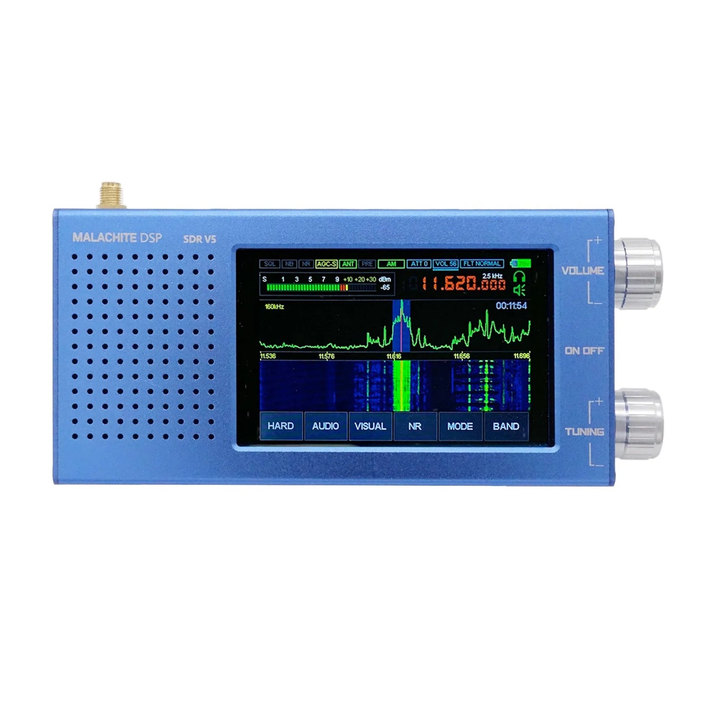 Malachite DSP SDR Receiver V5 – CNC Aluminum Case, 5000mAh Battery, Full-Range Spectrum AM/FM/SSB/NFM/WFM Receiver - Premium radio from DS - Just $399.99! Shop now at Lizard Vigilante