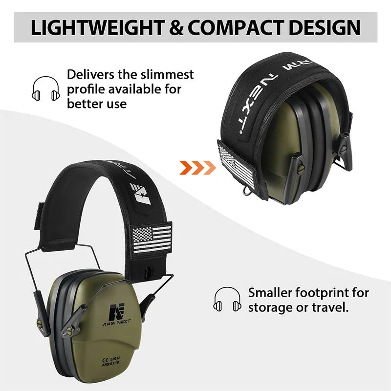 ARM NEXT V30 Tactical Shooting Headset - Noise Reduction 25dB Hearing Protection Earmuffs for Hunting & Safety - Premium hearing protection from Lizard Vigilante - Just $33.33! Shop now at Lizard Vigilante