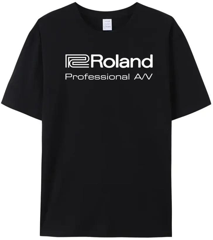 Roland Piano Print T-shirt Cool Trendy 100％ Cotton Top Tee with Cool Men's Brand - Lizard Vigilante