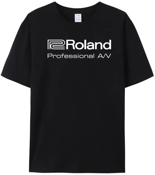 Roland Piano Print T-shirt Cool Trendy 100％ Cotton Top Tee with Cool Men's Brand - Premium  from Lizard Vigilante - Just $23.99! Shop now at Lizard Vigilante