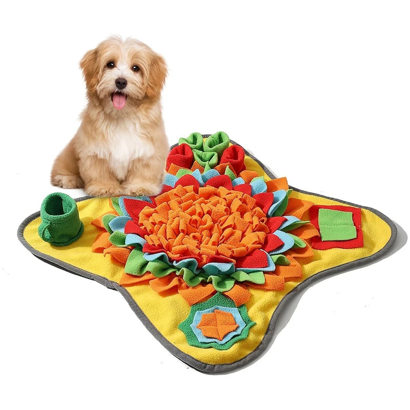 Pet Dog Snuffle Mat Nose Smell Training Sniffing Pad Dog Puzzle Toy Slow Feeding Bowl Food Dispenser Carpet Washable Dog toys - Premium  from Lizard Vigilante - Just $15.99! Shop now at Lizard Vigilante