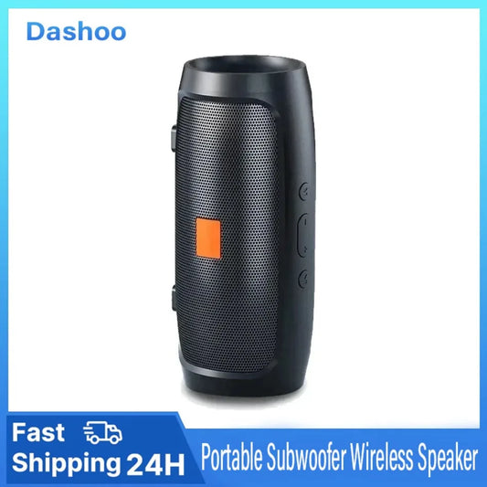 Dushoo Bluetooth Speaker Fm Voice Broadcasting Portable Subwoofer Wireless Speaker Dual Speaker Stereo Outdoor Tfusb Playback