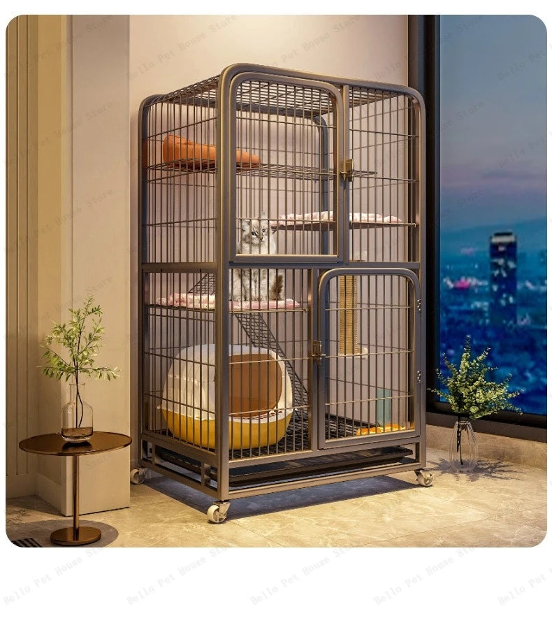 Cathedral of Chaos — Multi-Level Iron Fortress Cat Villa for Feral Royalty & Streetwise Legends