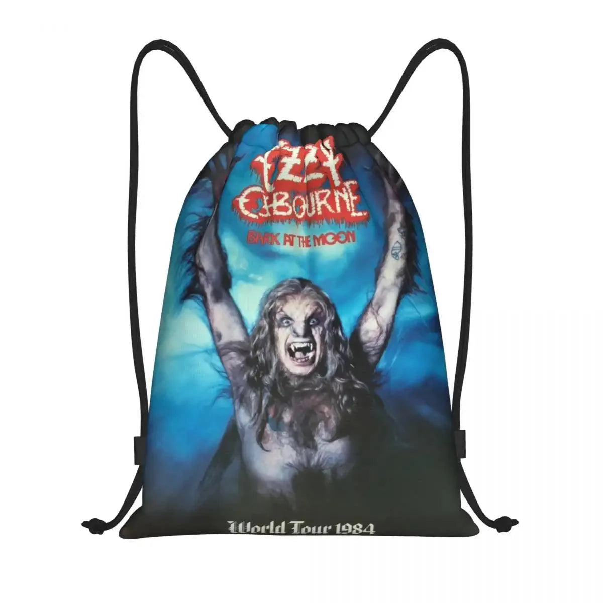 Ozzy Osbourne Drawstring Backpack | Heavy Metal Rock Bag - Premium backpack from Lizard Vigilante - Just $19.89! Shop now at Lizard Vigilante