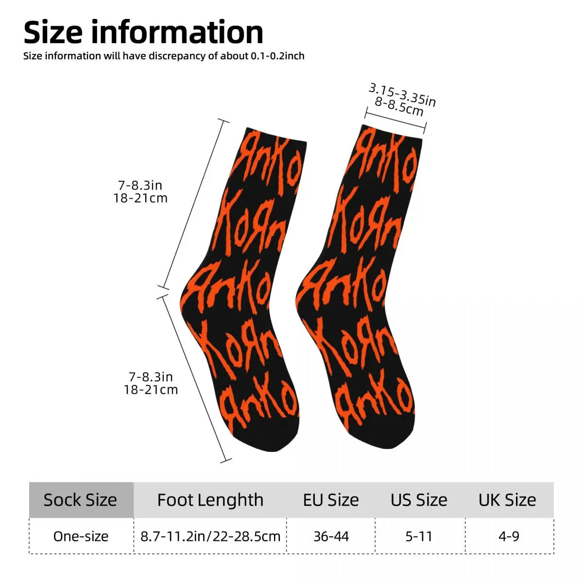 Korn Band Socks - Women's Rock Music Socks - Premium socks from Lizard Vigilante - Just $18.88! Shop now at Lizard Vigilante