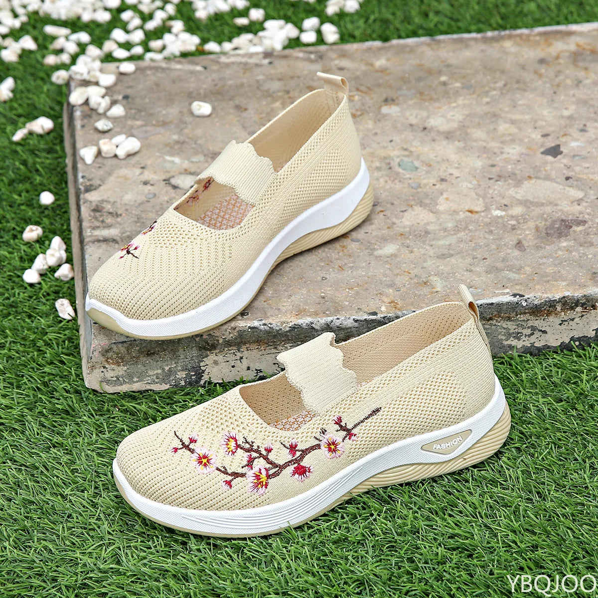 Minimalist comfortable Anti-slip soft-soled shoes Women's summer lightweight breathable flats women's shoes casual sports shoes