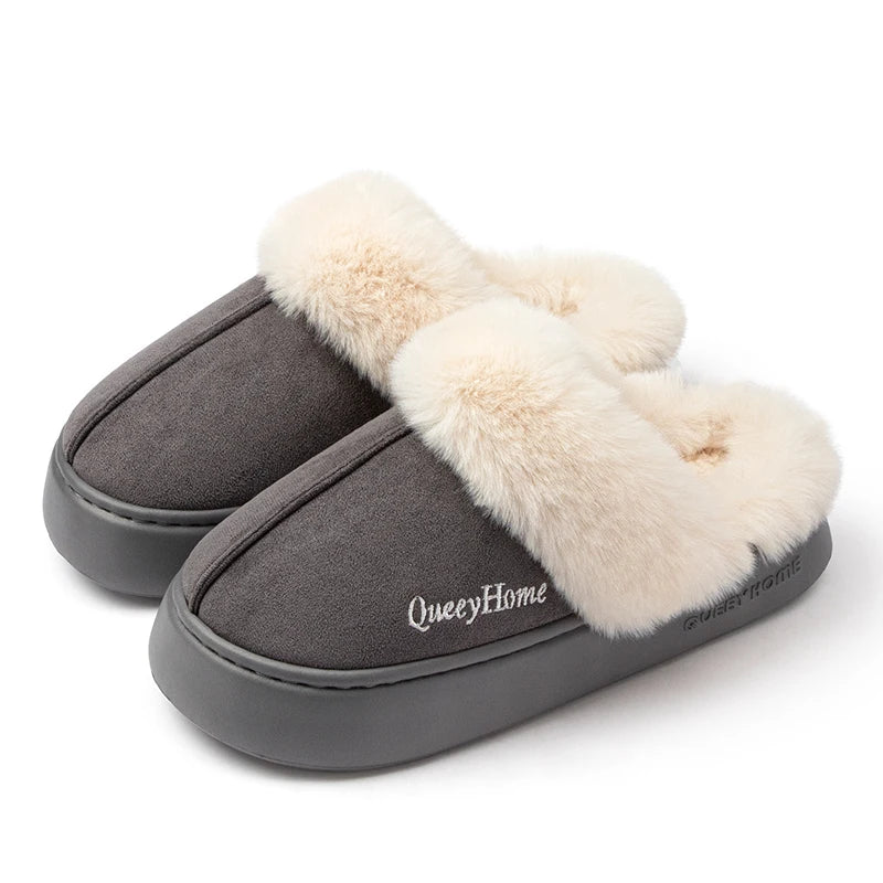 Winter Cotton Slippers | Warm Plush Indoor-Outdoor Shoes for Women & Men | Versatile Flat-Bottom Design with Anti-Slip Soles - Premium slippers from Lizard Vigilante - Just $28.88! Shop now at Lizard Vigilante