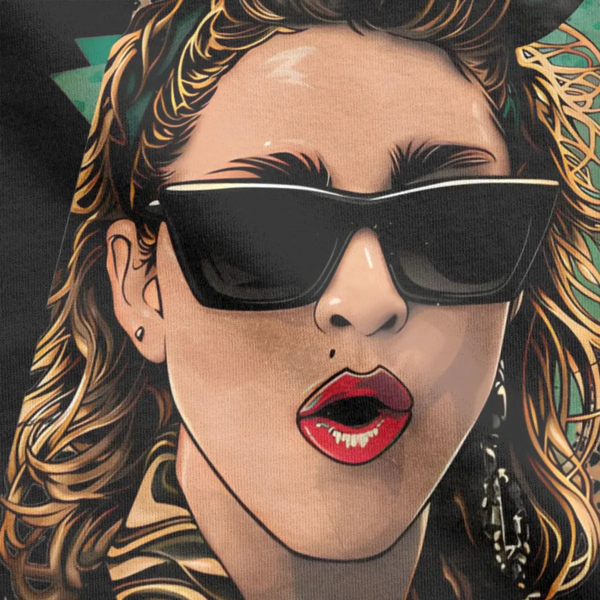 Men Women's Madonna Singer Vintage Music Pop Albums T-Shirt Merch Novelty Pure Cotton T Shirt Top Tee Clothes Graphic Printing - Premium  from Lizard Vigilante - Just $20.99! Shop now at Lizard Vigilante