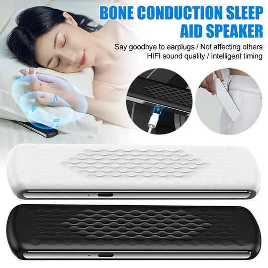 Under Pillow Bone Conduction Bluetooth Speaker - Wireless Bluetooth Soundbar with Built-In White Noise for Improved Sleep - Premium speaker from Lizard Vigilante - Just $39.99! Shop now at Lizard Vigilante