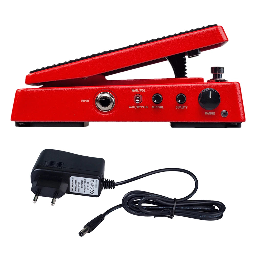 Red Riot WAH-II — JOYO Multi-Mode Wah & Active Volume Command Pedal (6-Range Q Engine)
