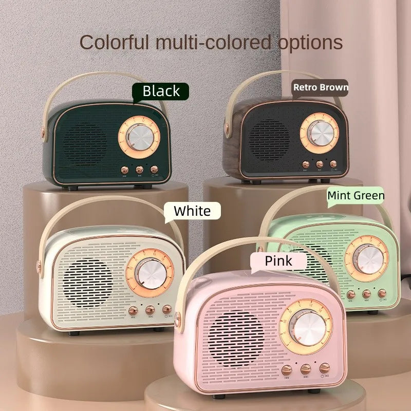 Retro Mini Bluetooth Speaker DW21 Classical Music Player Sound Stereo Subwoofer Portable Decoration Speakers Home Music Player - Premium bluetooth speaker from Lizard Vigilante - Just $23.99! Shop now at Lizard Vigilante