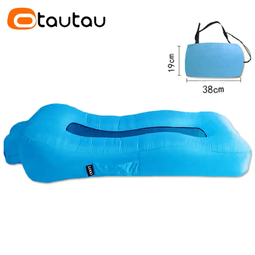 Inflatable Sofa Bed Swimming Pool Floating Raft Sac Beach Garden Outdoor Portable Folding Camping Chaise Lounge Recliner Pouf - Premium  from Lizard Vigilante - Just $63.99! Shop now at Lizard Vigilante