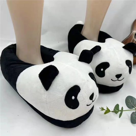 Panda Slippers Cute Adult Unisex Cartoon Plush Slippers Winter Indoor Warm Funny One Size for Indoor Bedroom Shoes Home Slippers - Premium slippers from Lizard Vigilante - Just $19.99! Shop now at Lizard Vigilante