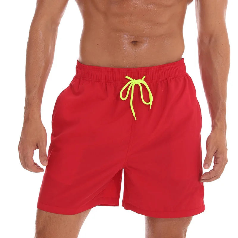 ESCATCH  Hot Sale Swimming Shorts Men Surf Board Summer Sport Beach Shorts De Bain Homme Swimwear Pants Quick Dry Solid Swimsuit - Premium  from Lizard Vigilante - Just $60.99! Shop now at Lizard Vigilante